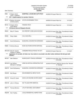 Illinois Legislative Information 03-15-2020