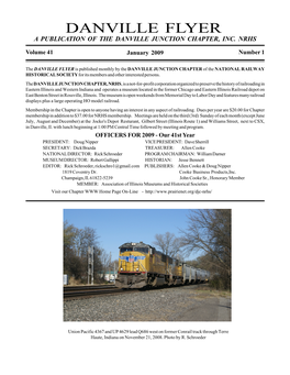 Danville Flyer a Publication of the Danville Junction Chapter, Inc