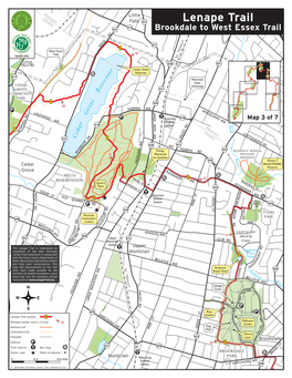 Map 3 Brookdale Park to West Essex Trail