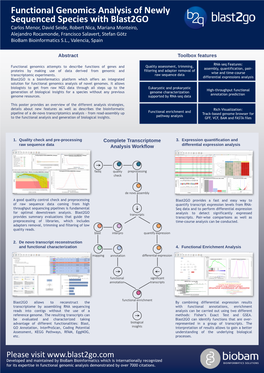 Functional Genomics Analysis of Newly Sequenced