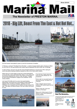 The Newsletter of PRESTON MARINA