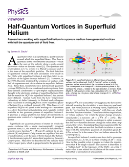 Half-Quantum Vortices in Superfluid Helium