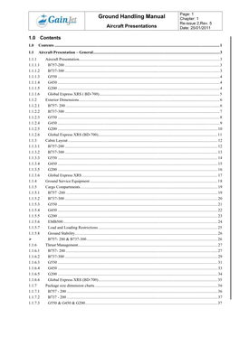 Ground Handling Manual Chapter: 1 Re-Issue 2,Rev