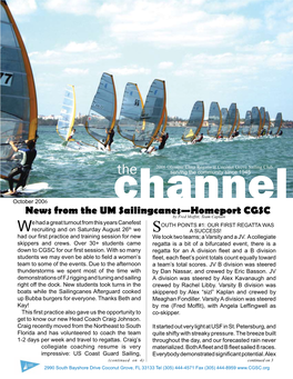 News from the UM Sailingcanes—Homeport CGSC