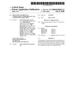 (12) Patent Application Publication (10) Pub. No.: US 2008/0108602 A1 Nagy Et Al