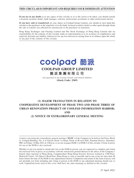 COOLPAD GROUP LIMITED 酷派集團有限公司 (Incorporated in the Cayman Islands with Limited Liability) (Stock Code: 2369)