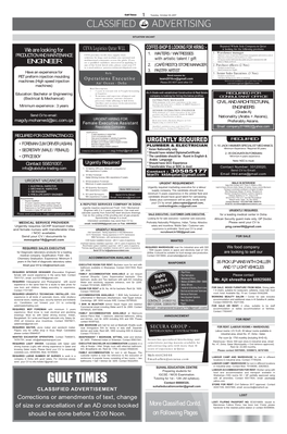 Classified Advertising