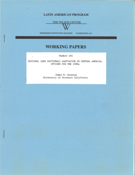 Working Papers