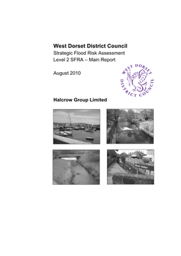 West Dorset District Council Strategic Flood Risk Assessment Level 2 SFRA – Main Report