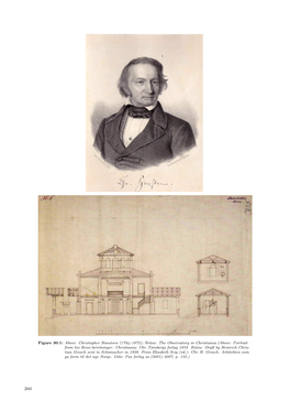 The Observatory in Christiania (Above: Portrait from His Reise-Beretninger