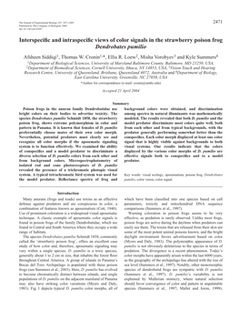 Interspecific and Intraspecific Views of Color Signals in the Strawberry