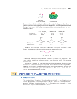 19.3 Spectroscopy of Aldehydes and Ketones 895