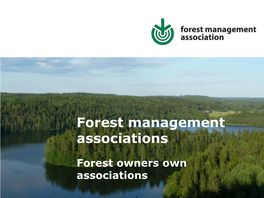 Forest Management Associations