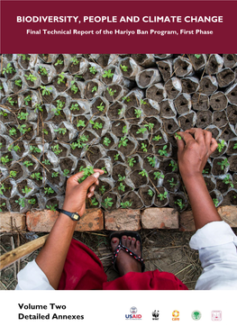 BIODIVERSITY, PEOPLE and CLIMATE CHANGE Final Technical Report of the Hariyo Ban Program, First Phase