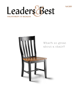 What's So Great About a Chair?