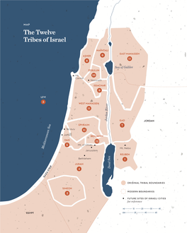 Map: the Twelve Tribes of Israel