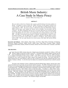 CD Piracy Estimates