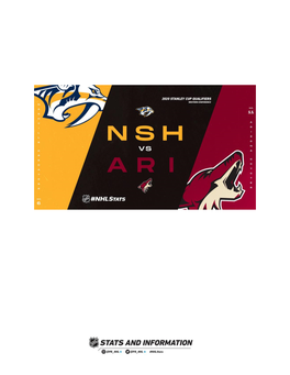 Nashville Predators (6) Vs. Arizona Coyotes (11).Pdf