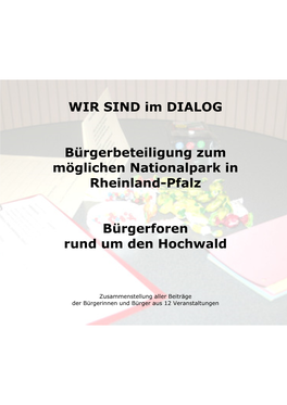 WIR SIND Im DIALOG Bürgerbeteiligung Zum Möglichen