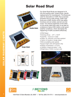 Solar Road Stud