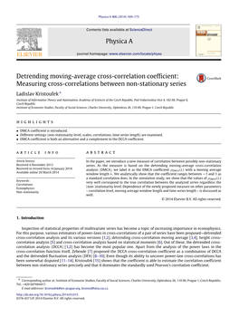 Detrending Moving-Average Cross-Correlation Coefficient