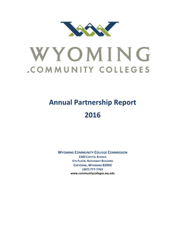 Annual Partnership Report 2016