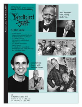 At the Suite Volume 21,Volume 2 – March/April, Issue 2003 • PJ Perry Quartet • Edmonton International Film Festival • Yardbird Suite Blues: D.C