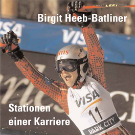 Birgit Heeb-Batliner Stationen Einer Karriere