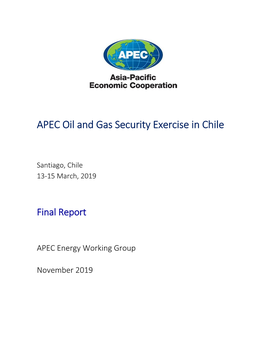 APEC Oil and Gas Security Exercise in Chile