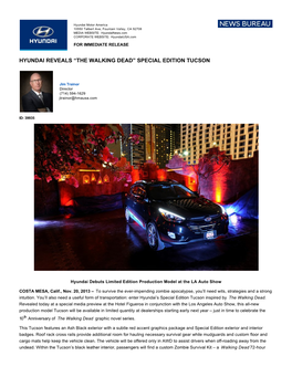 Hyundai Reveals “The Walking Dead” Special Edition Tucson