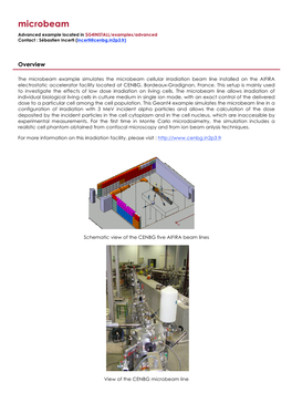 Microbeam Advanced Example Located in $G4INSTALL/Examples/Advanced Contact : Sébastien Incerti (Incerti@Cenbg.In2p3.Fr)