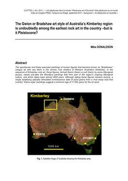 The Gwion Or Bradshaw Art Style of Australia's Kimberley Region Is