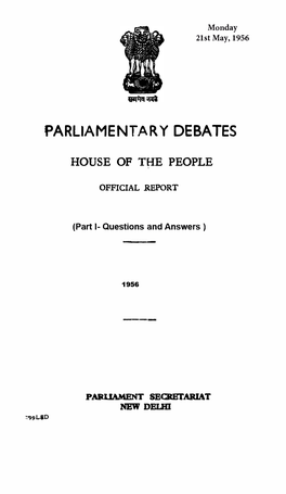 Parliamentary Debates