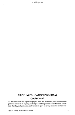 Museum Education Program