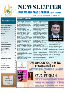 To Read JVB London Newsletter