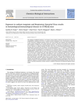 Chemico-Biological Interactions 196 (2012) 89–95