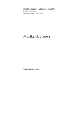 Musikalsk Groove