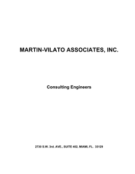 Martin-Vilato Associates, Inc. Consulting Engineers