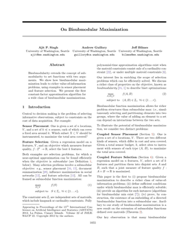 On Bisubmodular Maximization