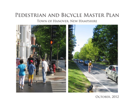 Pedestrian and Bicycle Master Plan Town of Hanover, New Hampshire