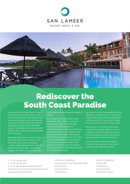 Rediscover the South Coast Paradise