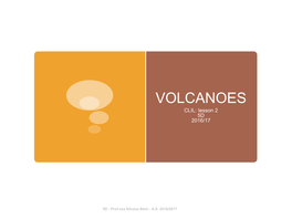 VOLCANOES CLIL: Lesson 2 5D 2016/17