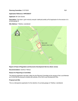 Planning Committee: 01/07/2020 12.1