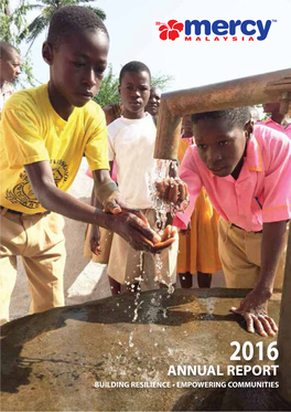 ANNUAL REPORT BUILDING RESILIENCE • EMPOWERING COMMUNITIES Cover Rationale