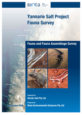 Yannarie Salt Project Fauna Survey