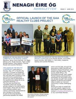 Official Launch of the Gaa Healthy Clubs Project