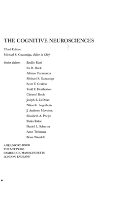 The Cognitive Neuroscience S