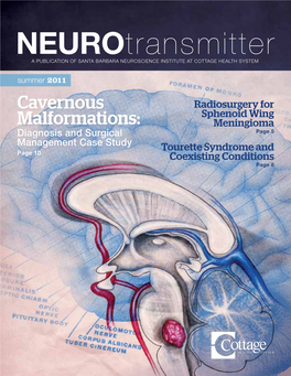 Neurotransmitter a Publication of Santa Barbara Neuroscience Institute at Cottage Health System