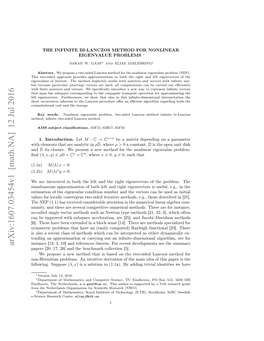 The Infinite Bi-Lanczos Method for Nonlinear Eigenvalue Problems ∗