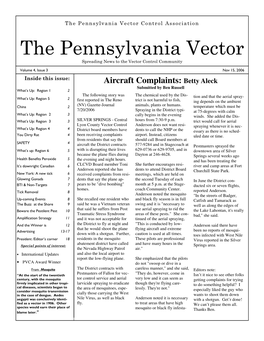 The Pennsylvania Vector Control Association